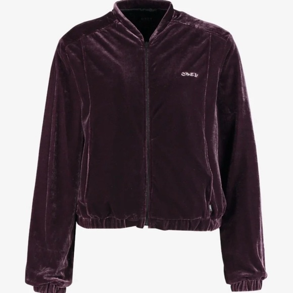 OBEY Sabre Velvet Bomber Jacket - Picture 2 of 12